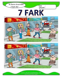 İki Resim Arasındaki Farkı Bul Etkinliği